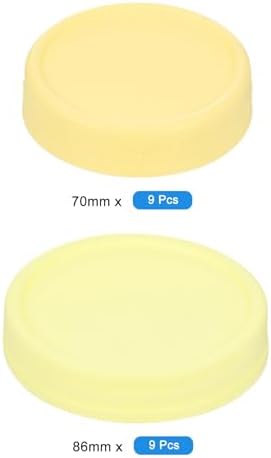 18 Pcs Mason Jar Lid Set with Silicone Rings