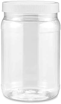 Smart Solutions Clear Plastic Mason Jars 12 Pack 18 oz 1