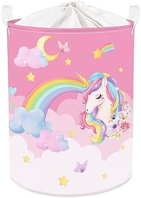 Clastyle Pink Unicorn 45L Yangzi Laundry Basket