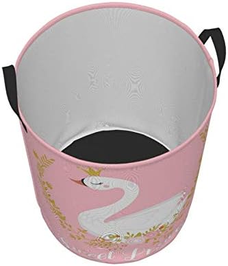 KiuLoam Cute Swan Princess Laundry Baskets
