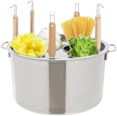 5 Holes Stainless Steel Commercial Pasta Pot