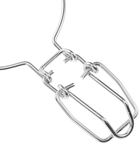 HOLIDYOYO Glass Jar Wire Clamp 10pcs Silver Stainless Steel