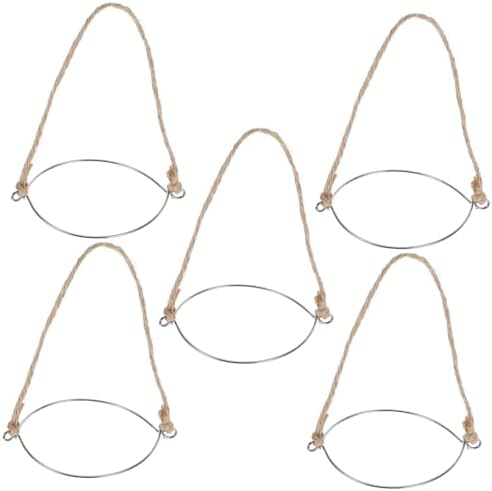 VOSAREA 5PCS Mason Jar Hangers with Rope Handle