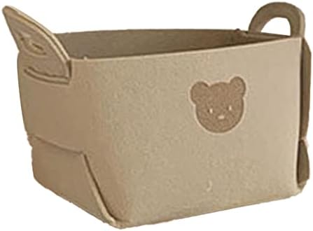 Felt Bear Storage Basket for Home