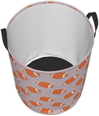 Durable American Football Collapsible Laundry Basket for Storage Travel Organization