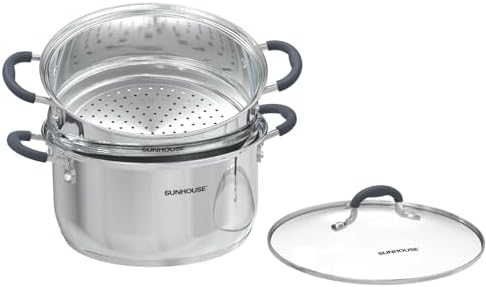 Sunhouse 33 Quarts Steamer Pot 2-Tier
