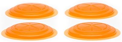 Jarware Orange JellyLid Set for Mason Jars Durable BPA Free