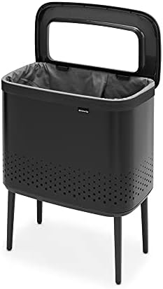 Brabantia Bo Laundry Hamper Matt Black 16 Gal 1