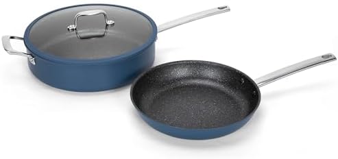 MAISON ARTS 3-Piece Frying Pan Set with Indicates Coating and Silicone Lid