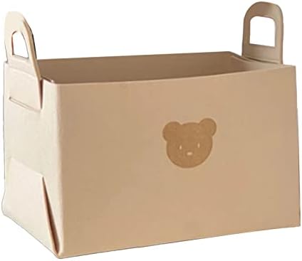 Felt Bear Storage Basket for Home