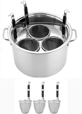 Wzglod 3 4 5 Hole Pasta Pot Cooker with Insert Set