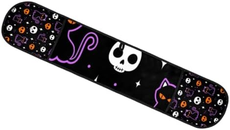 Halloween Skull Black Cat Double Oven Mitt