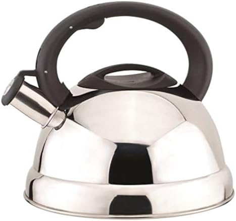 3-Quart Stainless Steel Whistling Tea Kettle Silver