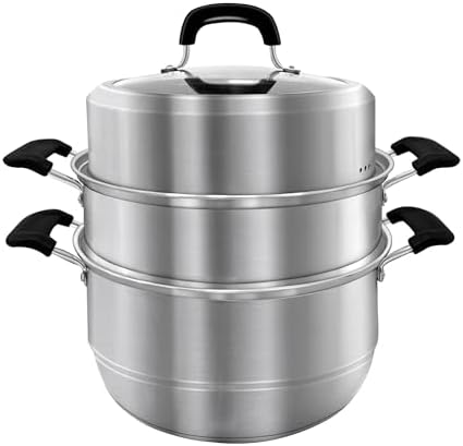 MANO Steamy Pot 2-Layer Stainless Steel with Handle for Quick Meals