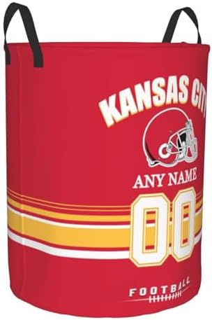 Personalized Football-Style Laundry Hamper
