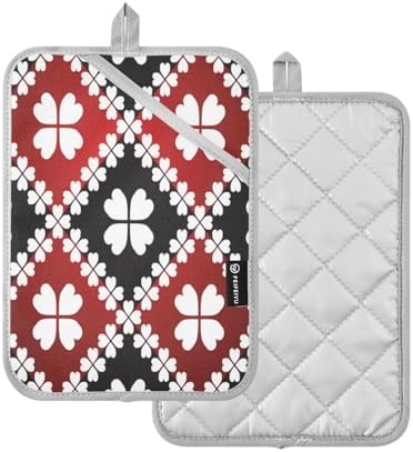 Shamrock Clover Potholder Set