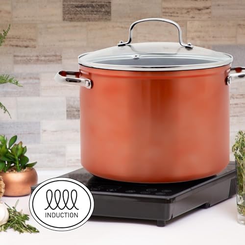 12-Piece Non-Stick Ceramic Cookware Set with Induction Compatibility