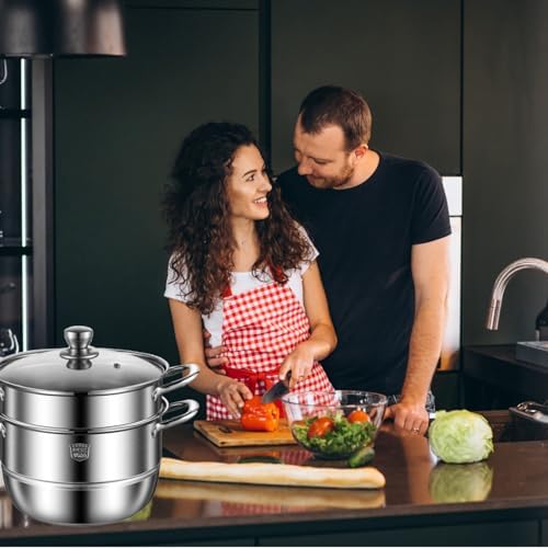 2-in-1 Cooking Pot for Stew Steam