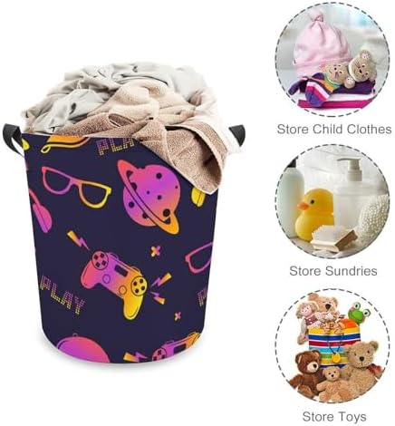 Seamless Play Pattern Laundry Hamper