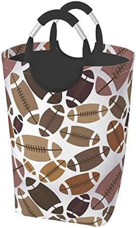 American Football Laundry Hamper with Handles and Foldable Design