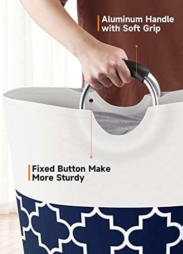 Fabspace Large Capacity Laundry Basket with Handles and Waterproof Lining