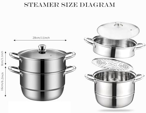 2-in-1 Cooking Pot for Stew Steam