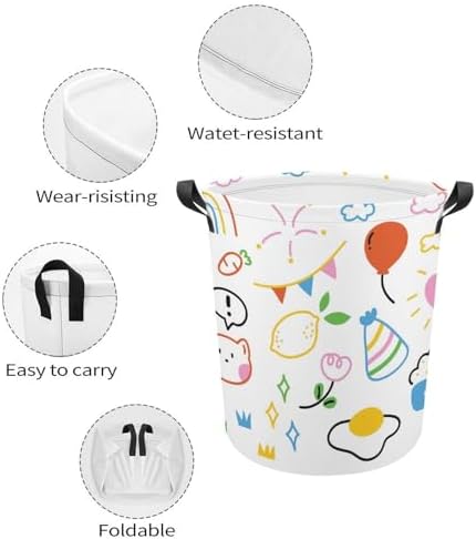 Cute Durable Animal Print Laundry Hamper