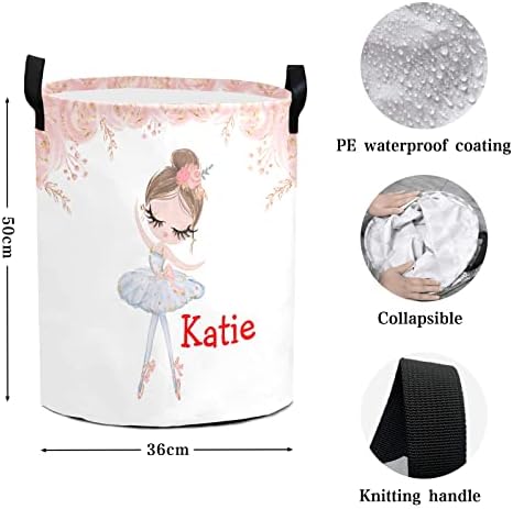Personalized Ballerina Laundry Basket