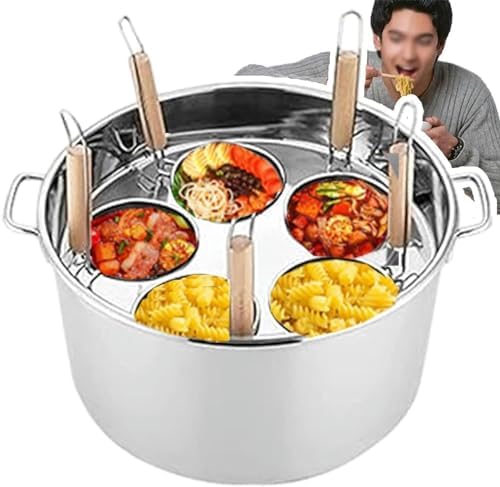 Wzglod Commercial Spaghetti Pasta Cooker Set5 Holes Durable Efficient Commercial Kitchen Tool