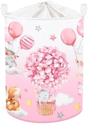 Clastyle Pink Balloon Animal Storage Basket