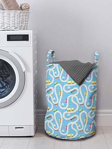 Ambesonne Cartoon Activity Laundry Bag