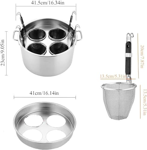 Stainless Steel Pasta Multi-Purpose Pot steamer with Basket and Lid