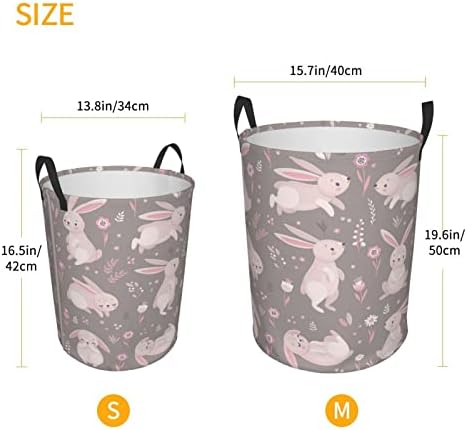 Lovely Rabbits collapsed laundry basket