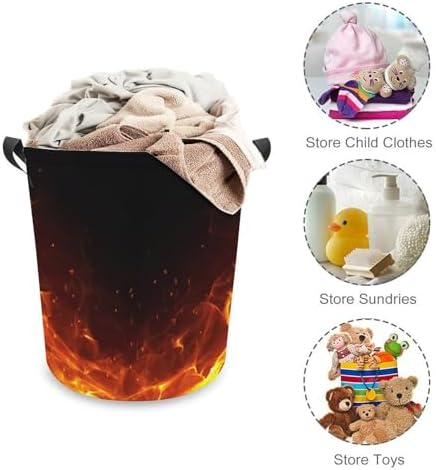 Meiko Flames Blazing Laundry Hamper