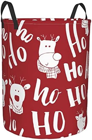 AFHYZY Christmas Laundry Hamper Collapsible with Handles for Bedside Storage