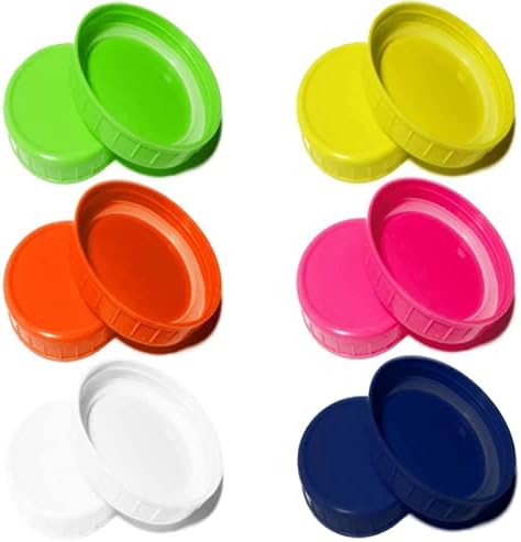 22pcs WIDE MOUTH Mason Jar Lids for CANNING FOOD STORAGE Yellow