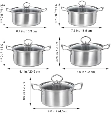Premium Stainless Steel Stock Pot Set for Home