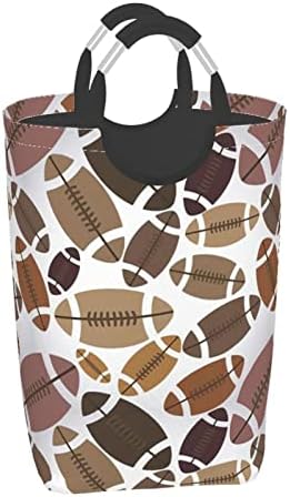 American Football Laundry Hamper with Handles and Foldable Design