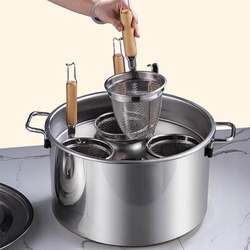 High-Quality Commercial Pasta Pot - Stainless Steel Strainer Insert Durable Versatile