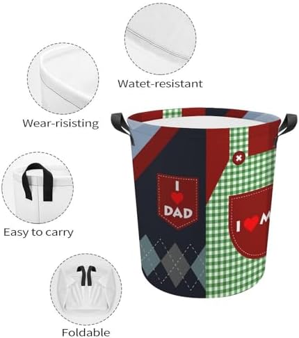 I Love Mom_collapsible laundry basket