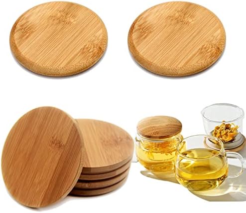 BEIJIALY Reusable Bamboo Jar Lids Eco-Friendly Gift-Ready