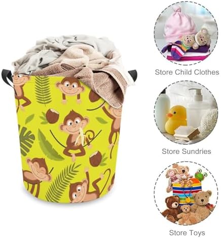 Chic Monkey Palm Tree Storage Basket Waterproof 173x138 Capacity
