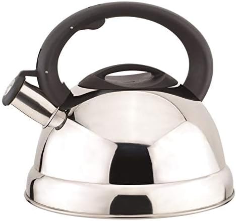 3-Quart Stainless Steel Whistling Tea Kettle Silver