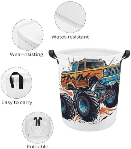 Monster Truck Laundry Hamper