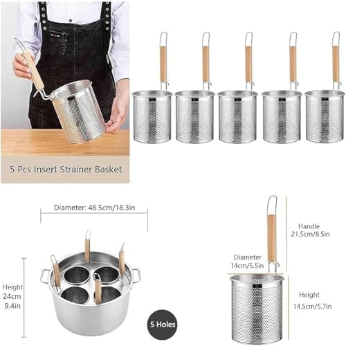Stainless Steel Pasta Cooker Set for Home Kitchen