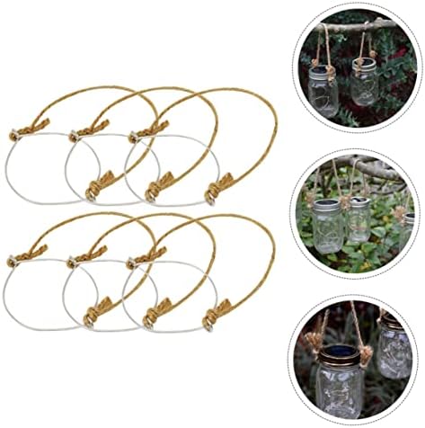 STOBAZA 6-Piece Mason Jar Hangers Aluminum Rugged Durable