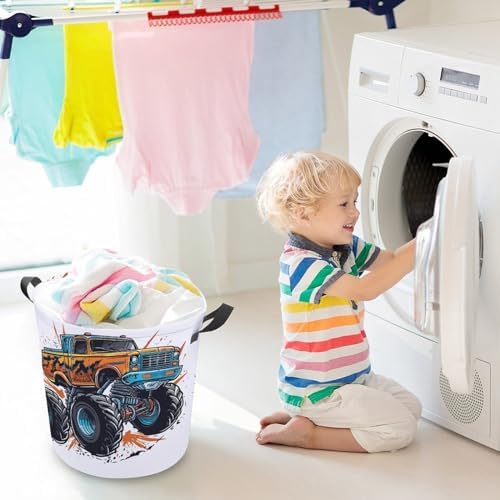 Monster Truck Laundry Hamper