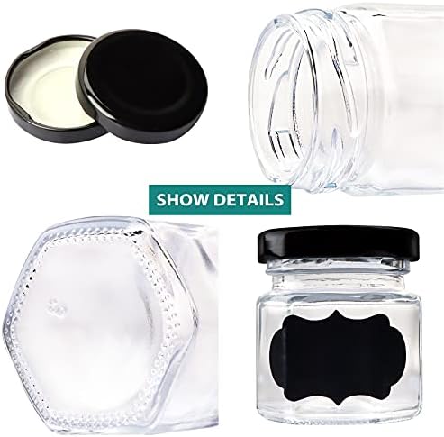 Elegant 15oz Mini Glass Jars for Honey Jam Crafts Gifts
