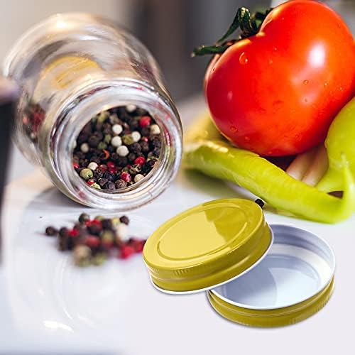 12PCS Metal Jar lids for Mason Jars Leak Free Airtight