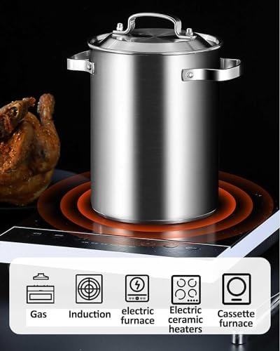 UNbit Pasta Pots Asparagus Steamer Pot 5L 304 Stainless Steel